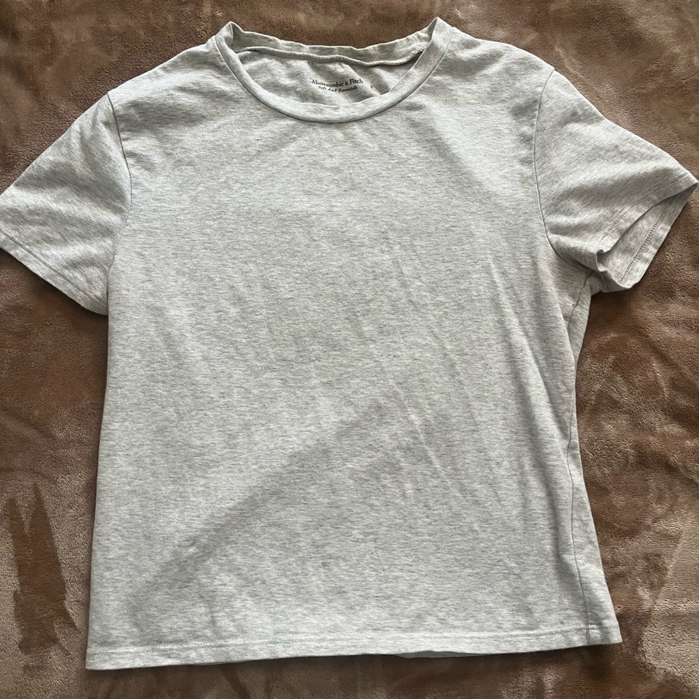 Abercrombie & Fitch Light Gray Tee